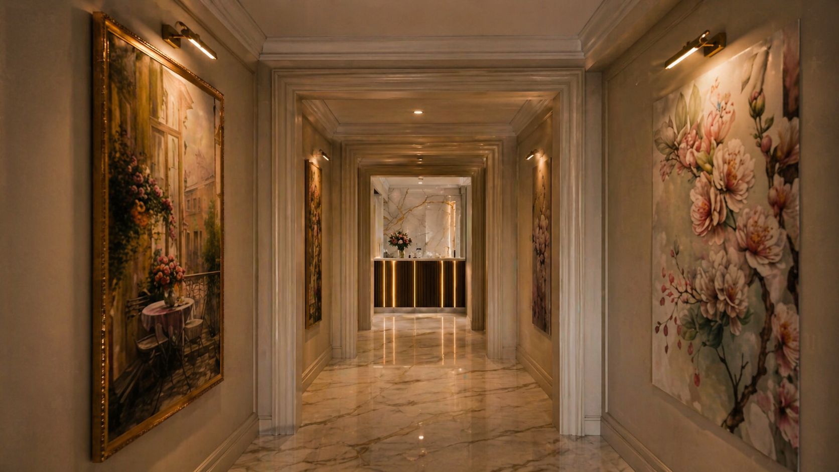 Luxury fine dining interior at Sofiya Grand in Elmwood Park NJ