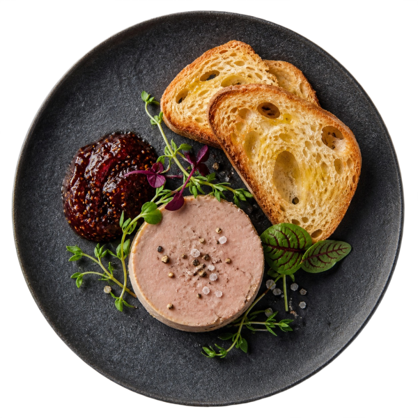 Duck Pâté with Fig Jam & Crostini